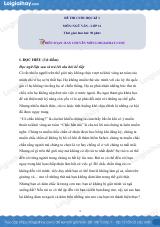Đề thi học kì 1 Văn 11 Chân trời sáng tạo - Đề số 8